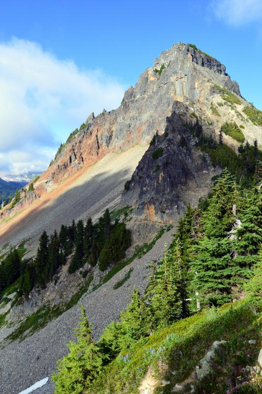 Pinnacle Peak Saddle Trail to hike when you visit Mt.Rainier hiking trails