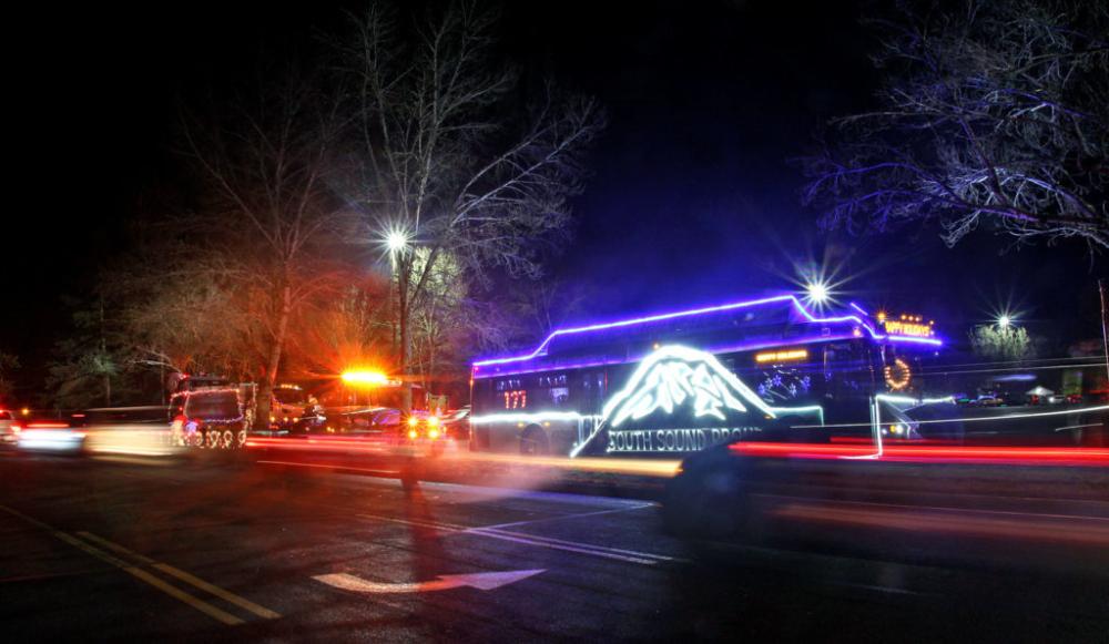 Scene of the Parade of Lights in Lakewood.